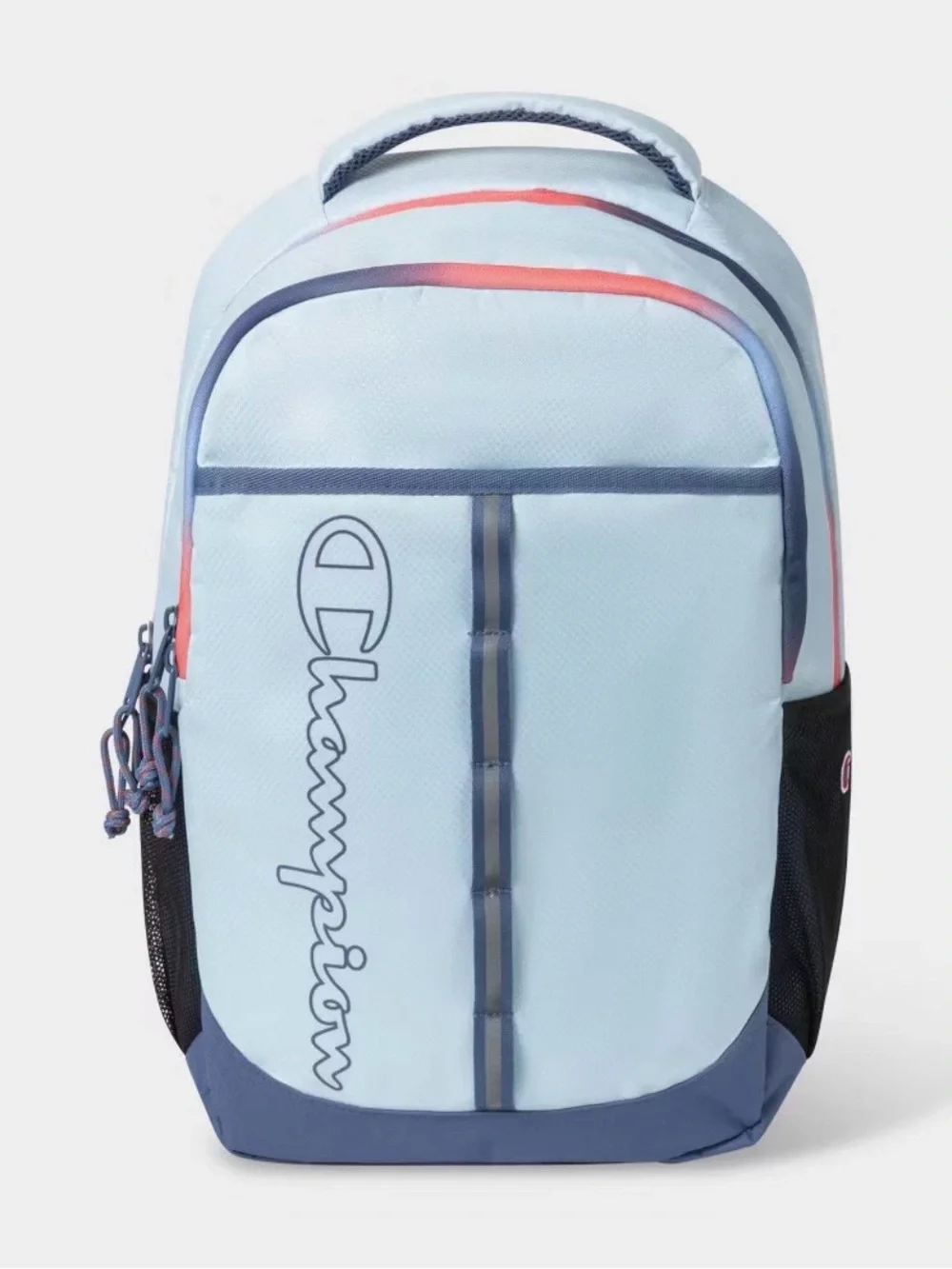 Champion Light Blue and Navy Gradient Accent Backpack